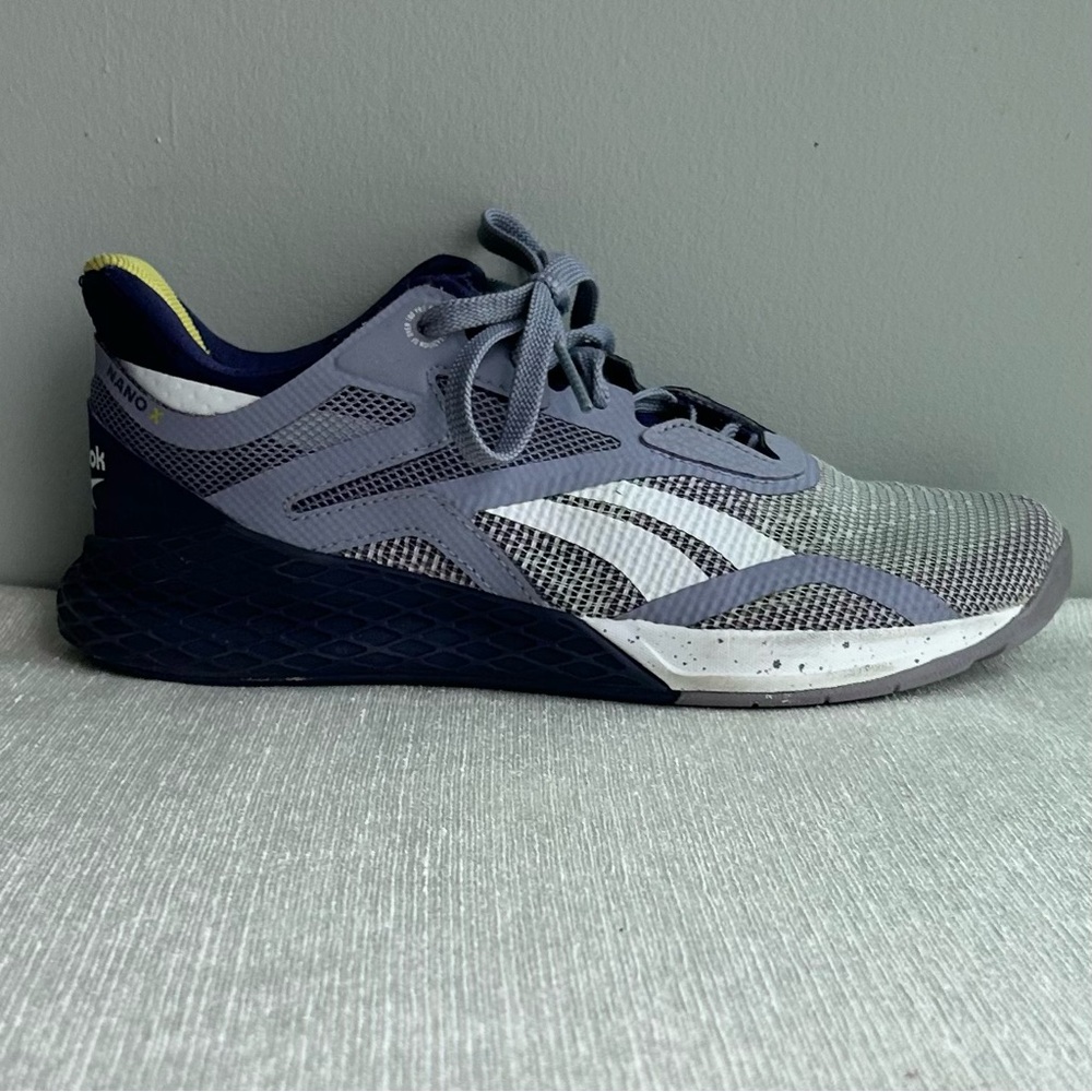 REEBOK ladies grey/purple sz9 athletic shoes ⭐️⭐️⭐️ - Picture 2 of 6